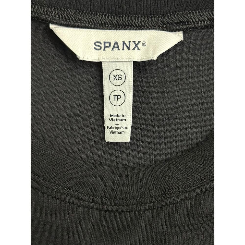Spanx AirEssentials Crewneck Dress Black Size XS Modal Knit Pockets - Picture 8 of 10